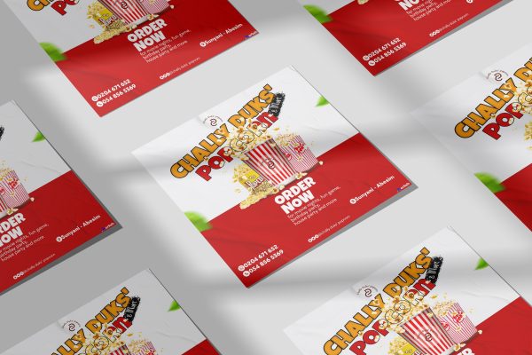 free Popcorn PSD Flyer Template