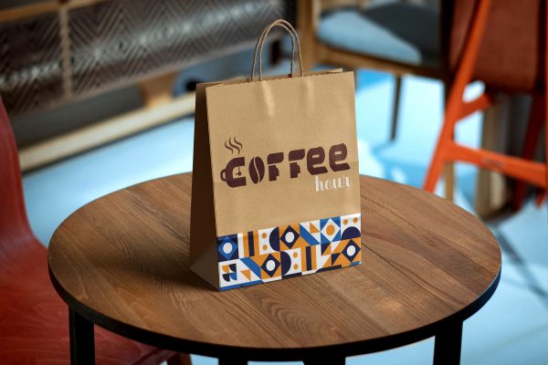 Free Kraft Paper Bag Mockup