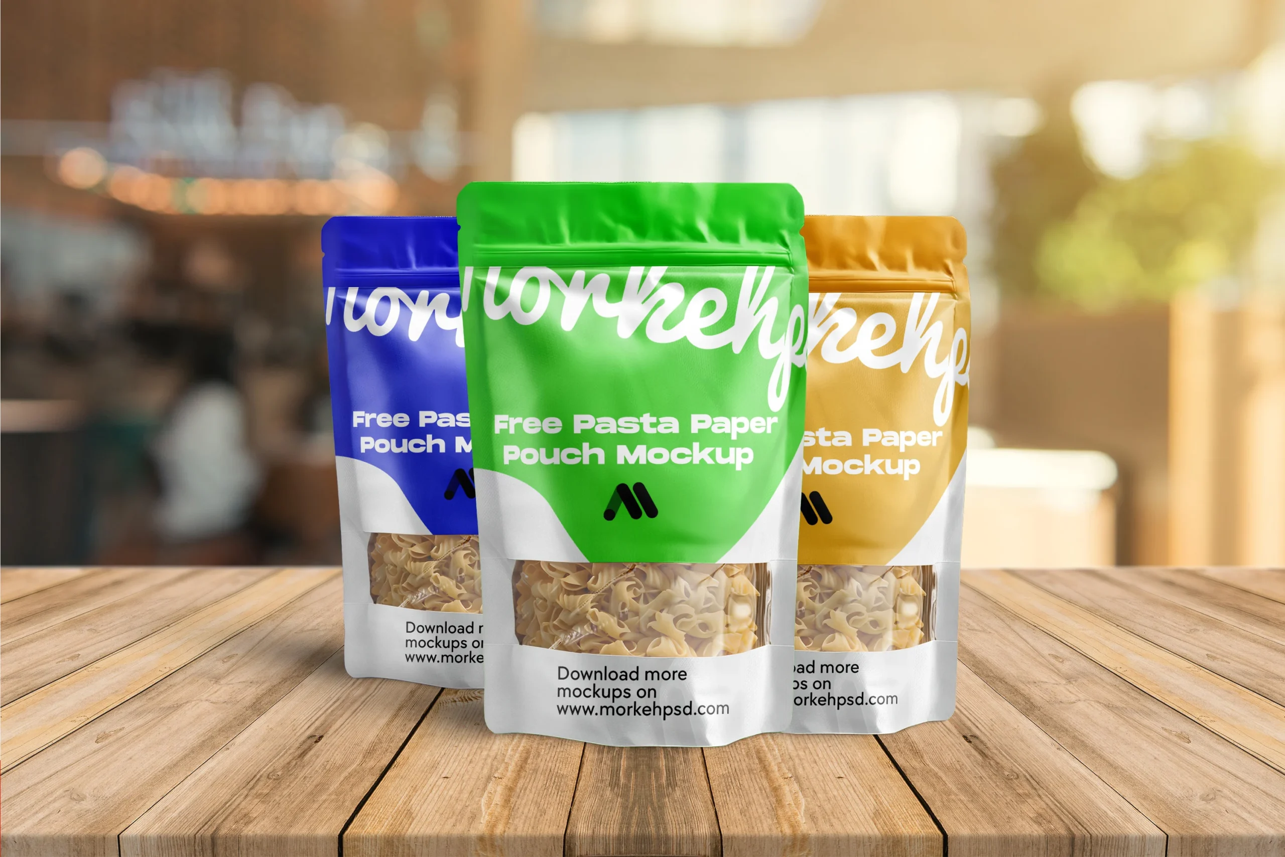 Free Pasta Paper Pouch Mockup