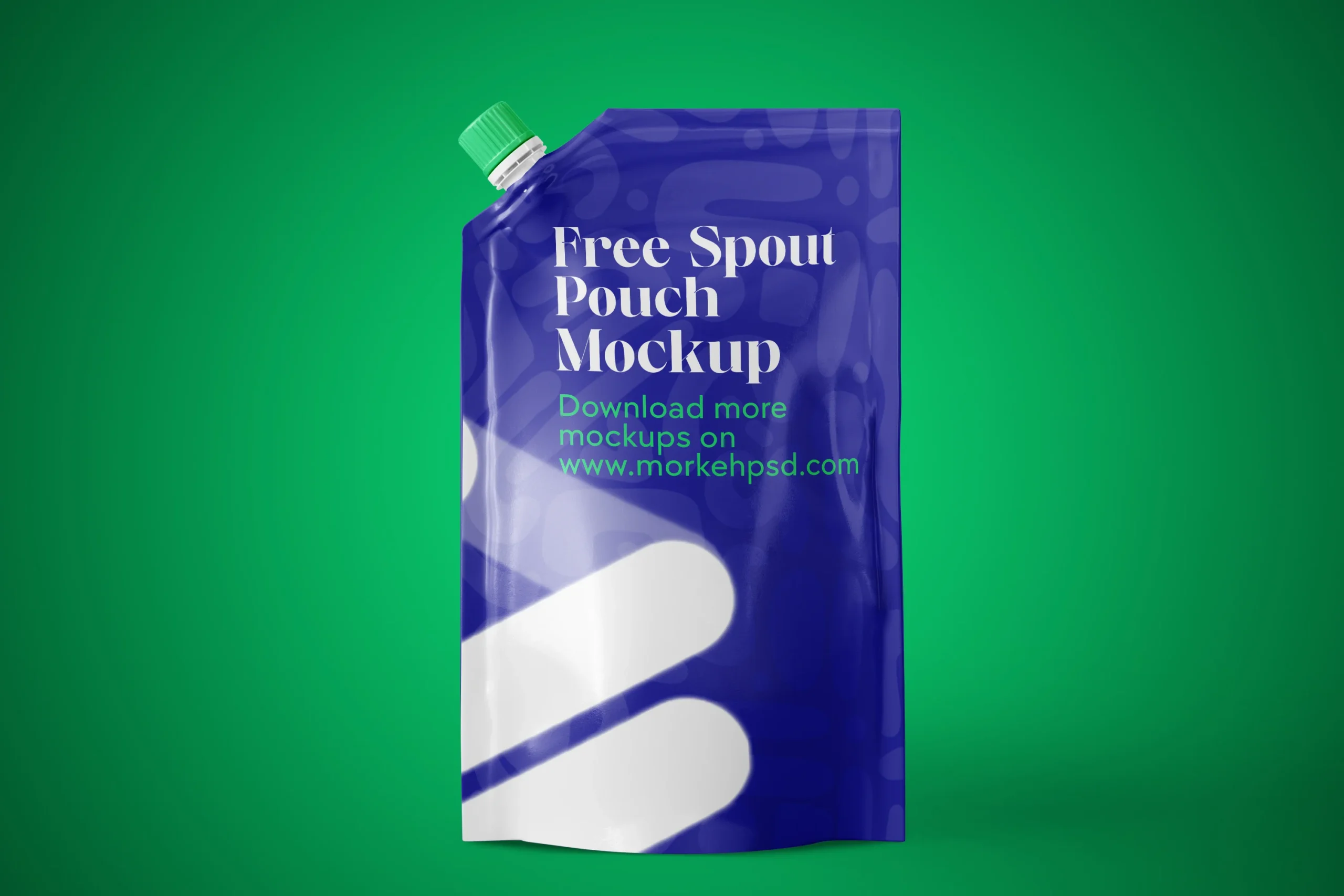 Free Spout Pouch Packaging Mockup – Customizable PSD mockup