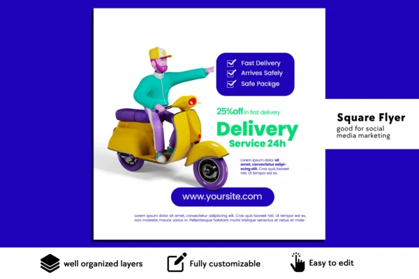 delivery-service-flyer-template