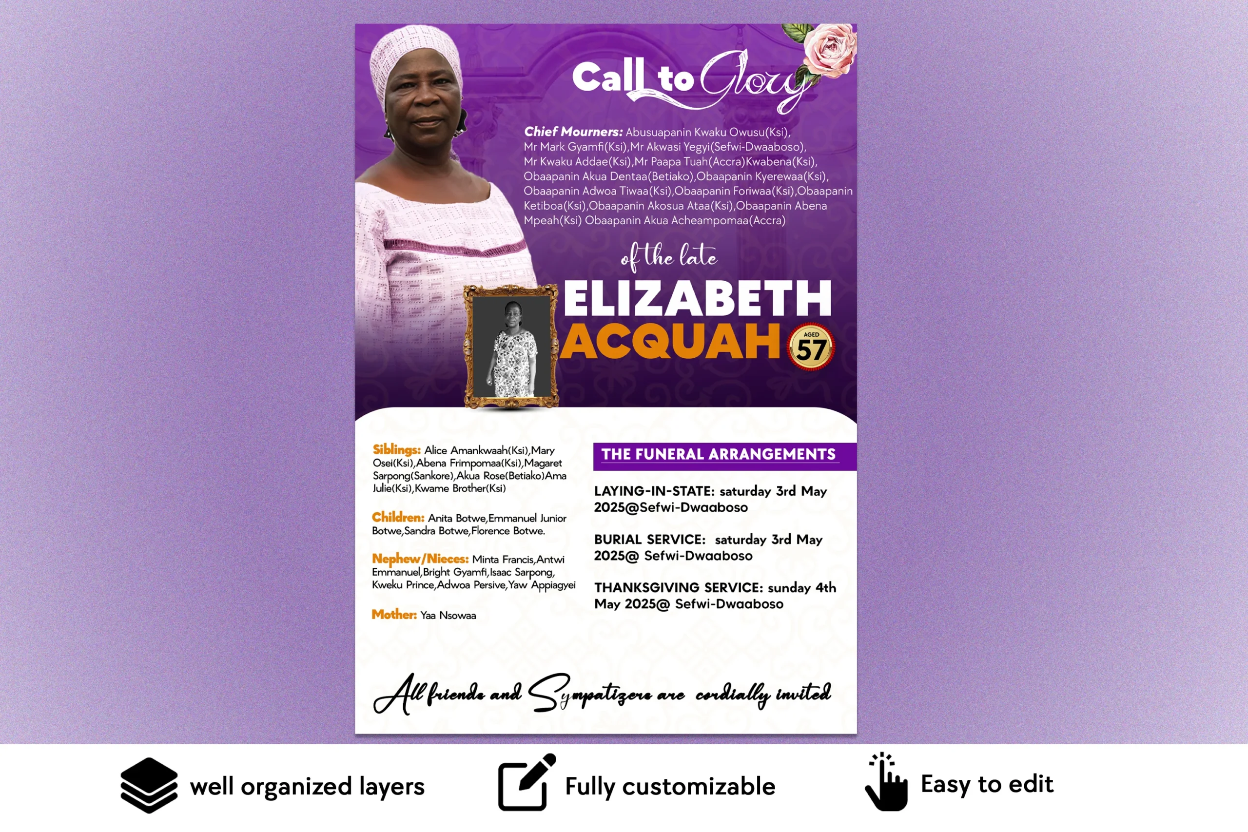 funeral poster free psd template-fully-customisable